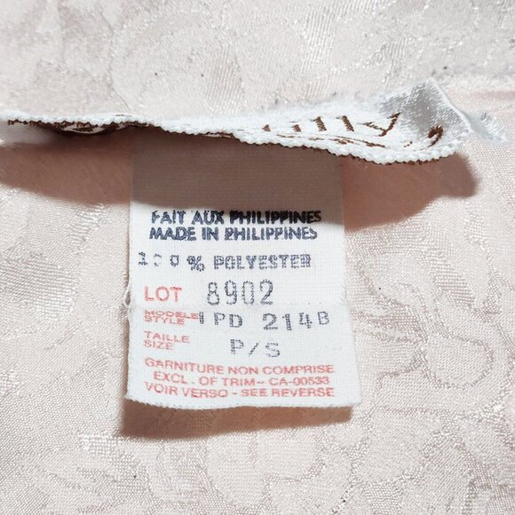 Vintage 90s light pink and white coquette princess lace lingerie top - Picture 10 of 16